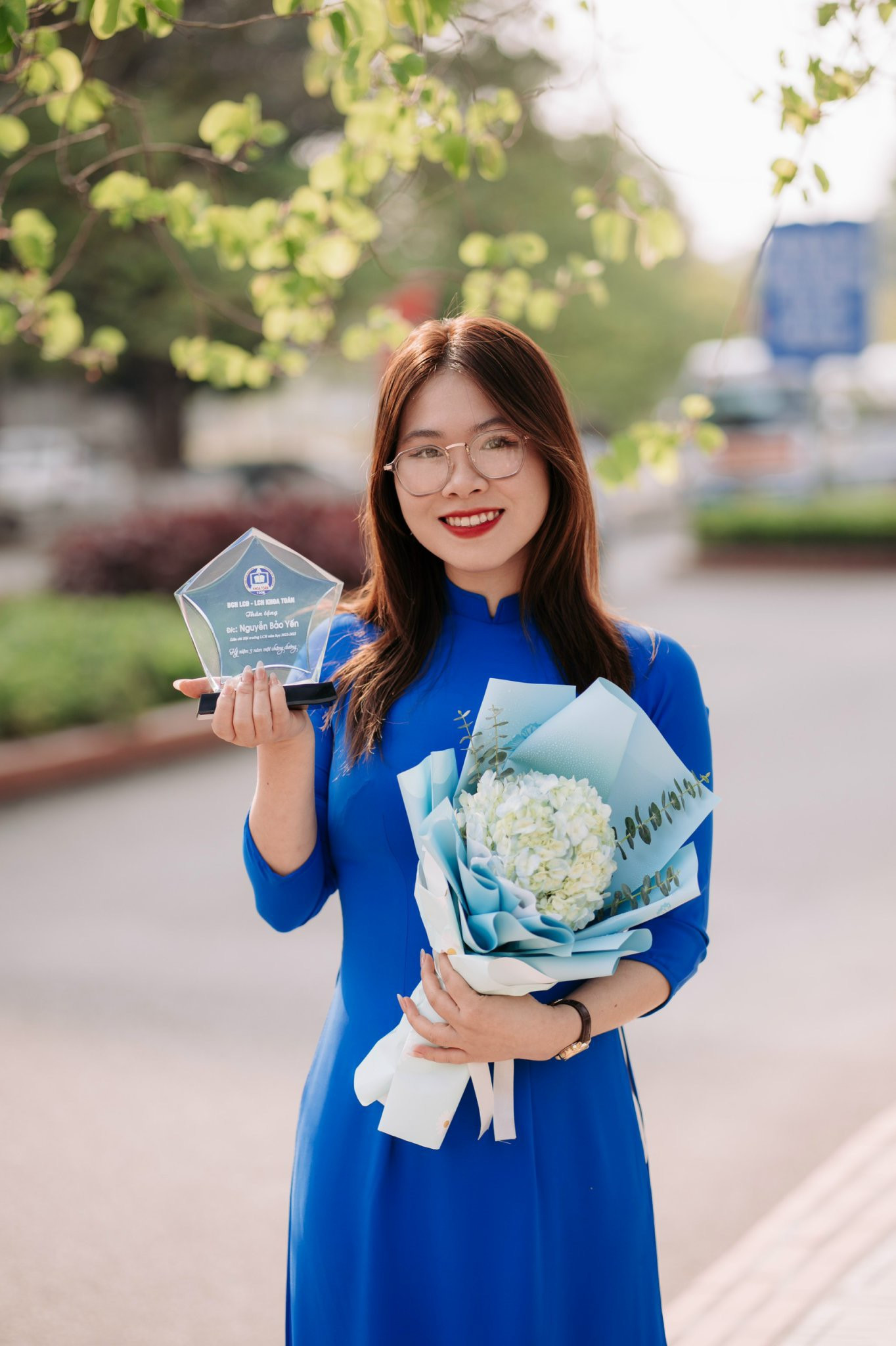 Nguyễn Bảo Yến - Tân cử nhân Sư phạm Tin học, Trường Đại học Sư phạm, Đại học Thái Nguyên.