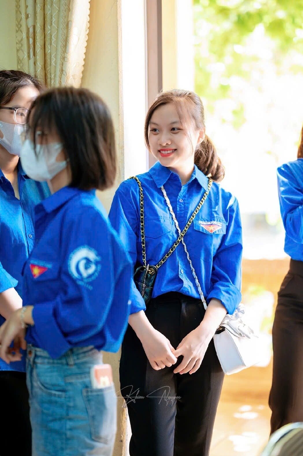 Thu Hà luôn thể hiện sức trẻ khi khoác trên mình màu áo xanh hy vọng. Thu Hà luôn thể hiện sức trẻ khi khoác trên mình màu áo xanh hy vọng.