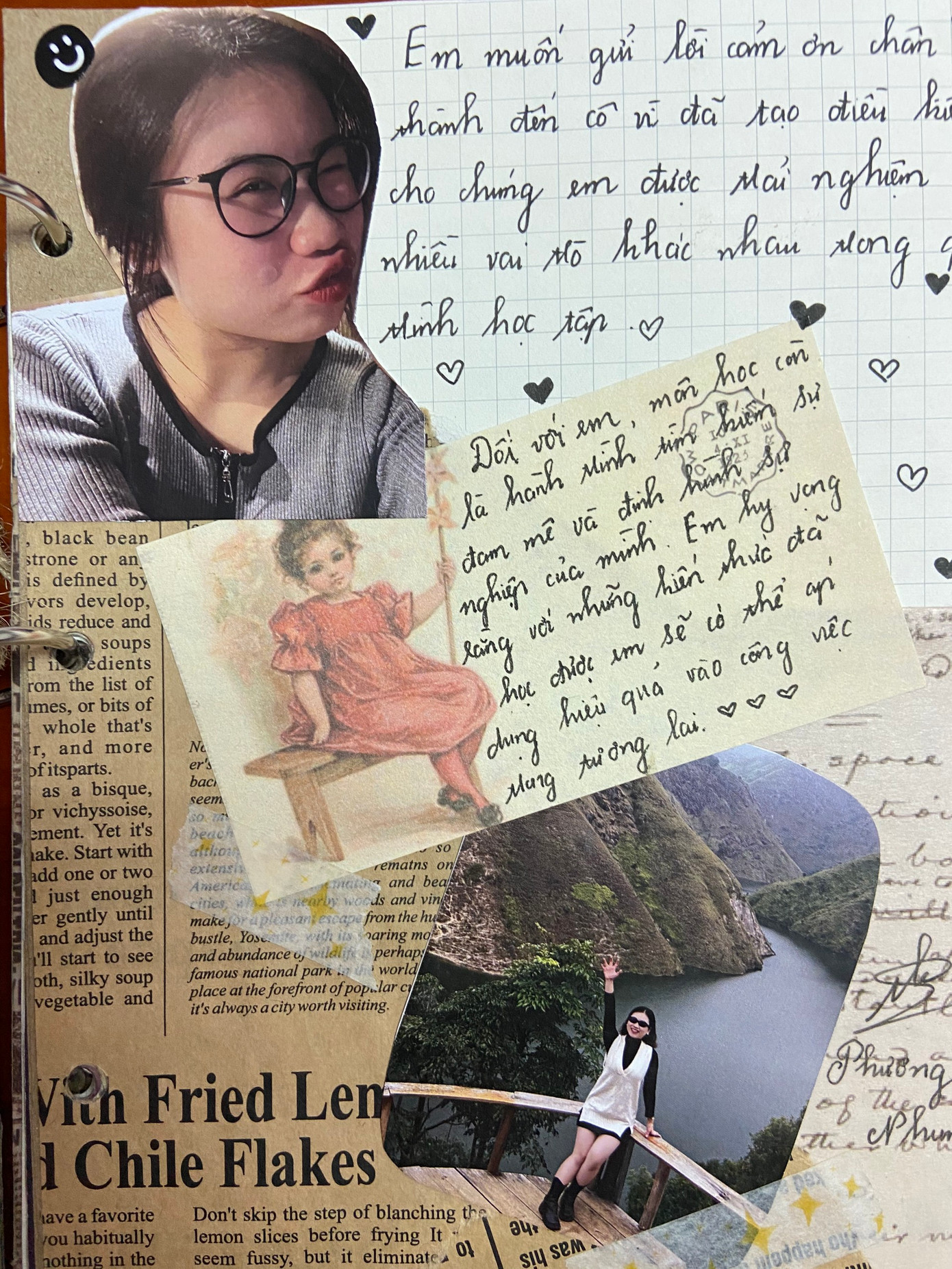 Những bức thư cô Phương nhận được từ học trò.