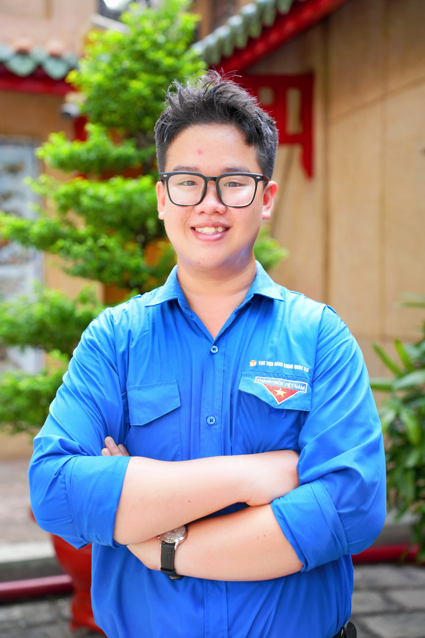 Phạm Hoàng Tấn Lộc là sinh viên năm hai chuyên ngành Thanh tra.