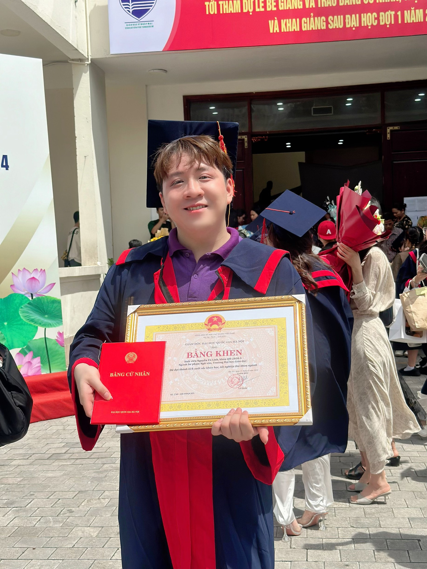 Nguyễn Vũ Linh - Thủ khoa ngành Sư phạm Ngữ Văn, Trường Đại học Giáo dục, Đại học Quốc gia Hà Nội.