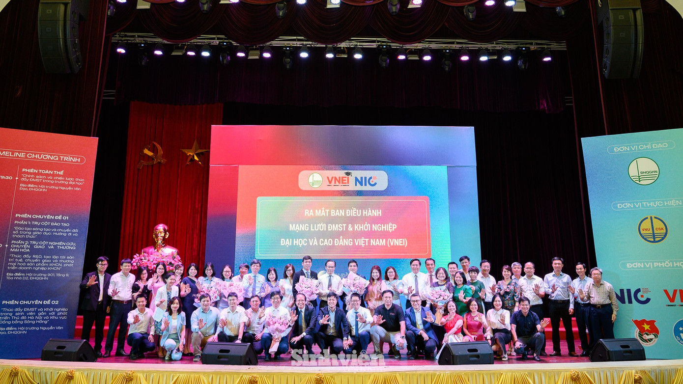 Lễ ra mắt Ban Điều hành Mạng lưới ĐMST và Khởi nghiệp Đại học – Cao đẳng Việt Nam (VNEI). Lễ ra mắt Ban Điều hành Mạng lưới ĐMST và Khởi nghiệp Đại học – Cao đẳng Việt Nam (VNEI).