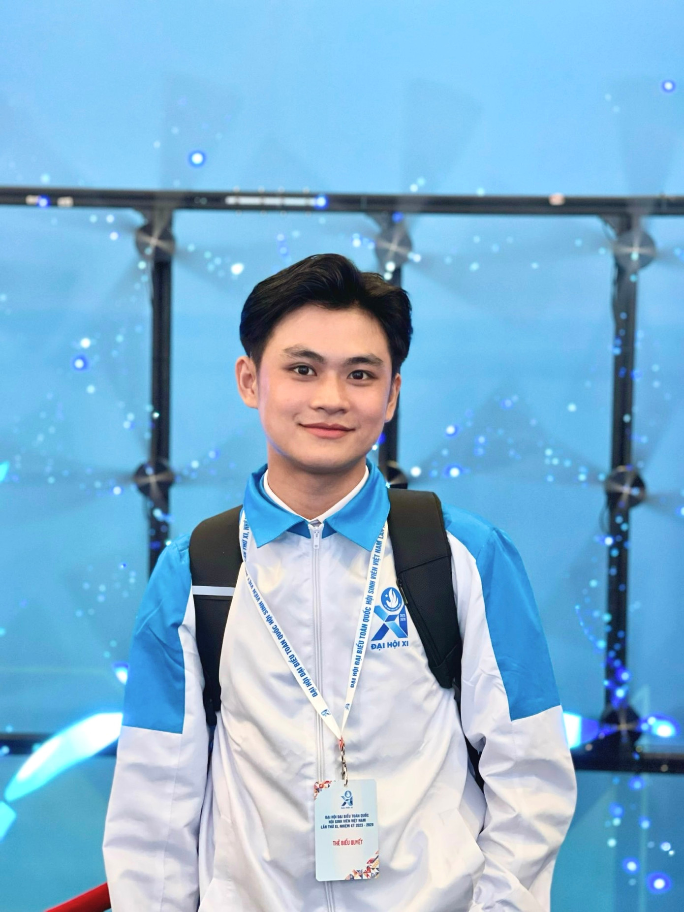 Nguyễn Đoàn Trung Hậu đang là Phó Chủ tịch Hội Sinh viên Việt Nam Trường Cao đẳng Kinh tế TP.HCM.