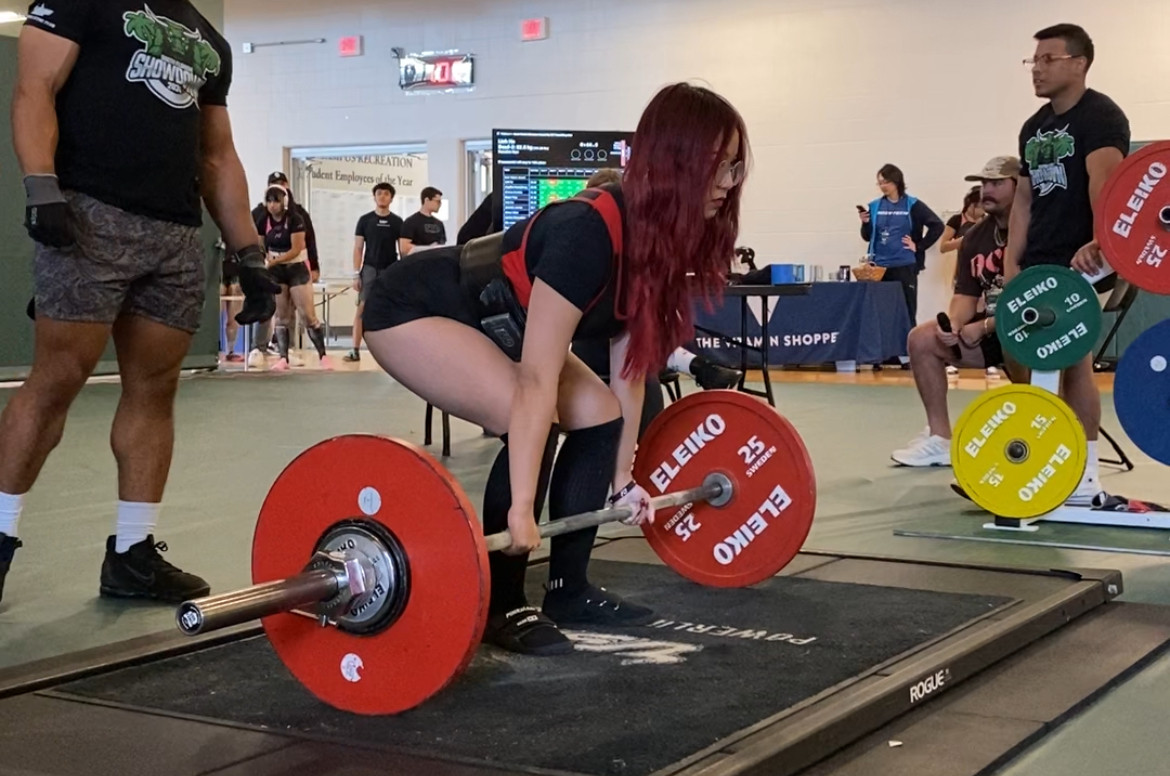 Hình ảnh Khánh Linh khi đang tập luyện.