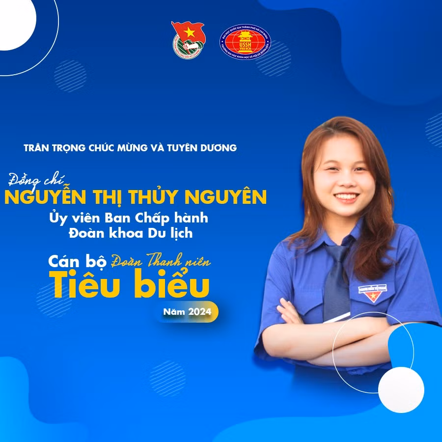 Cán bộ Đoàn thanh niên tiêu biểu năm 2024.