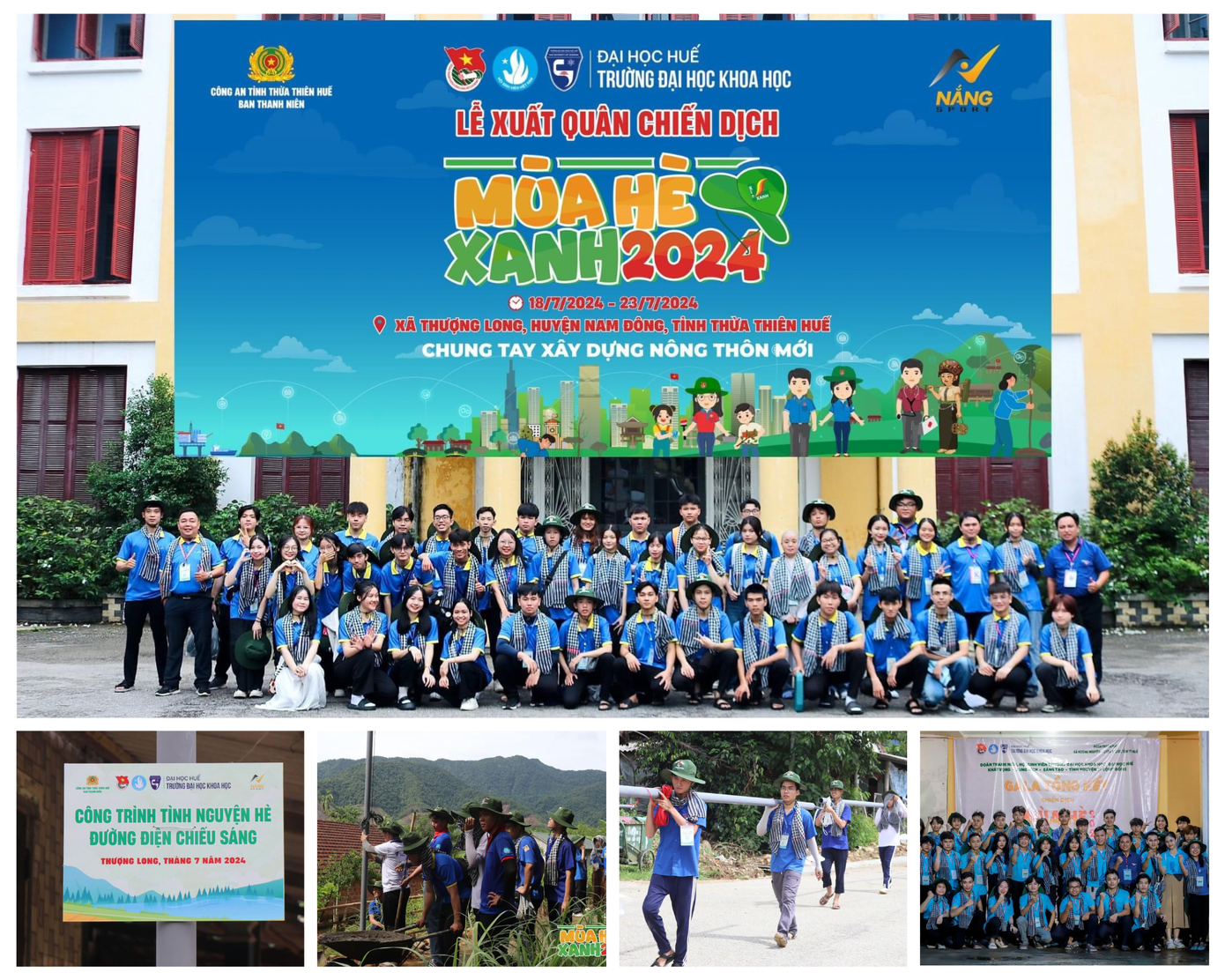 Ra quân thực hiện Chiến dịch “Sinh viên tình nguyện Mùa hè xanh” năm 2024.