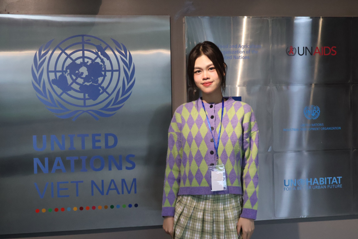 Quỳnh Hương tham gia sự kiện do Chương trình Phát triển Liên Hợp Quốc (UNDP) tại Việt Nam tổ chức. Quỳnh Hương tham gia sự kiện do Chương trình Phát triển Liên Hợp Quốc (UNDP) tại Việt Nam tổ chức.