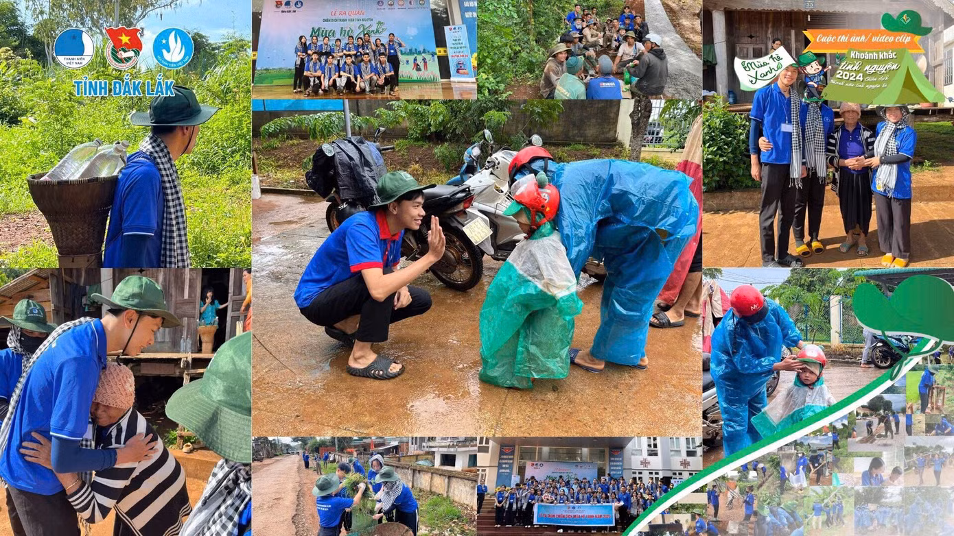 Quốc Tuấn tham gia Mùa hè xanh 2024.
