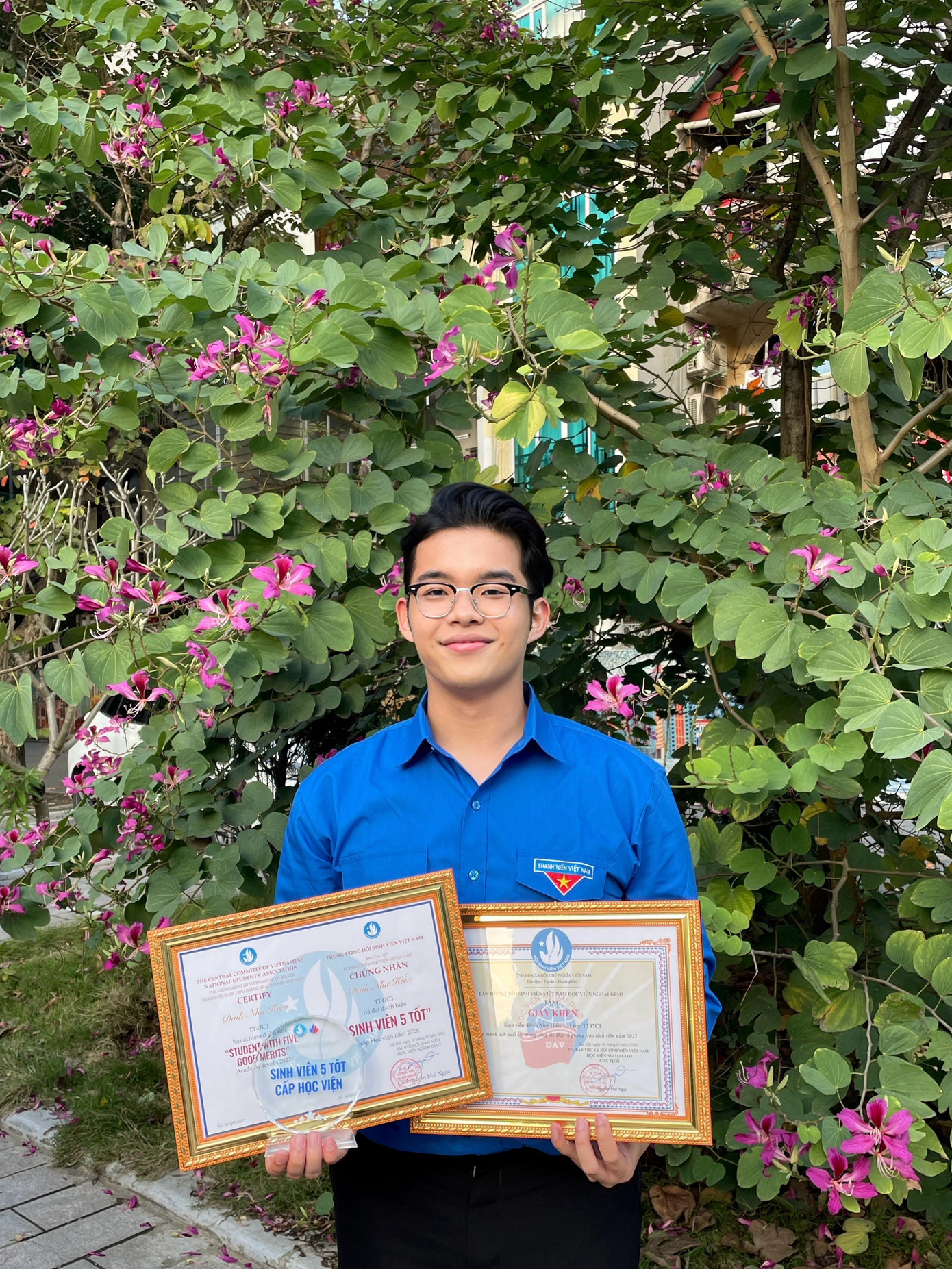 Đinh Như Hiếu - Phó Bí thư Đoàn Thanh niên Học viện Ngoại giao.