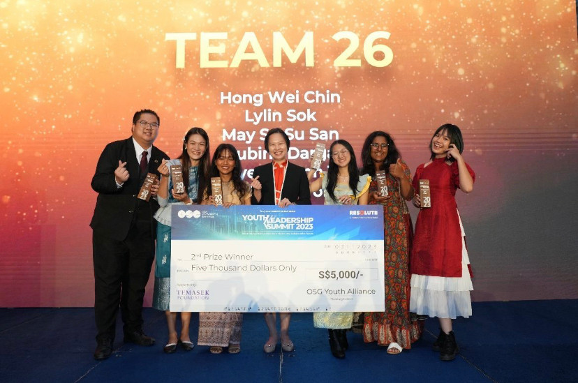 Đội thi của Thành Thơ (ngoài cùng bên phải) với các thành viên đa quốc gia đã đạt giải Nhì cuộc thi Đổi mới sáng tạo chủ đề Phát triển bền vững quốc tế tại Hội nghị Thượng đỉnh Lãnh đạo Trẻ ASEAN - Trung Quốc - Ấn Độ. Đội thi của Thành Thơ (ngoài cùng bên phải) với các thành viên đa quốc gia đã đạt giải Nhì cuộc thi Đổi mới sáng tạo chủ đề Phát triển bền vững quốc tế tại Hội nghị Thượng đỉnh Lãnh đạo Trẻ ASEAN - Trung Quốc - Ấn Độ.