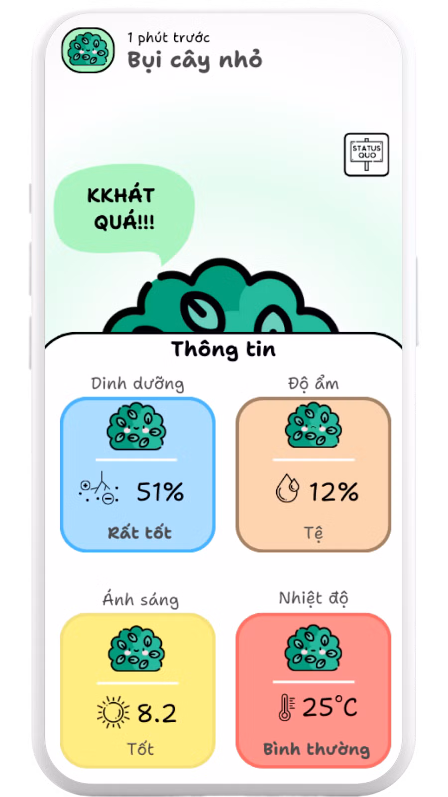 Hiển thị dữ liệu cảm biến và đưa ra cảnh báo thông minh cho người dùng. Hiển thị dữ liệu cảm biến và đưa ra cảnh báo thông minh cho người dùng.