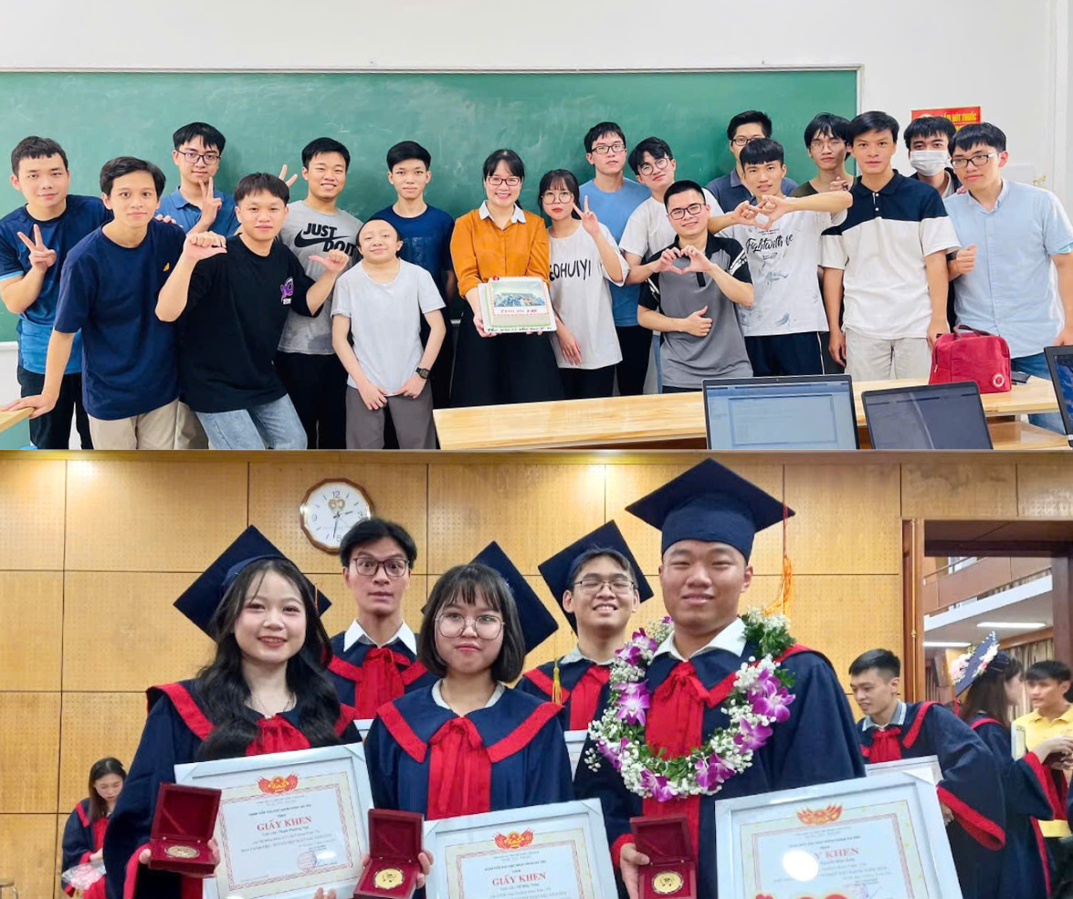 Các bạn học lớp K65 Tài năng Toán Tin của Ánh. Các bạn học lớp K65 Tài năng Toán Tin của Ánh.