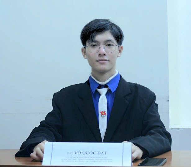 Võ Quốc Đạt - sinh viên ngành Công tác thanh thiếu niên, Học viện Thanh thiếu niên Việt Nam.