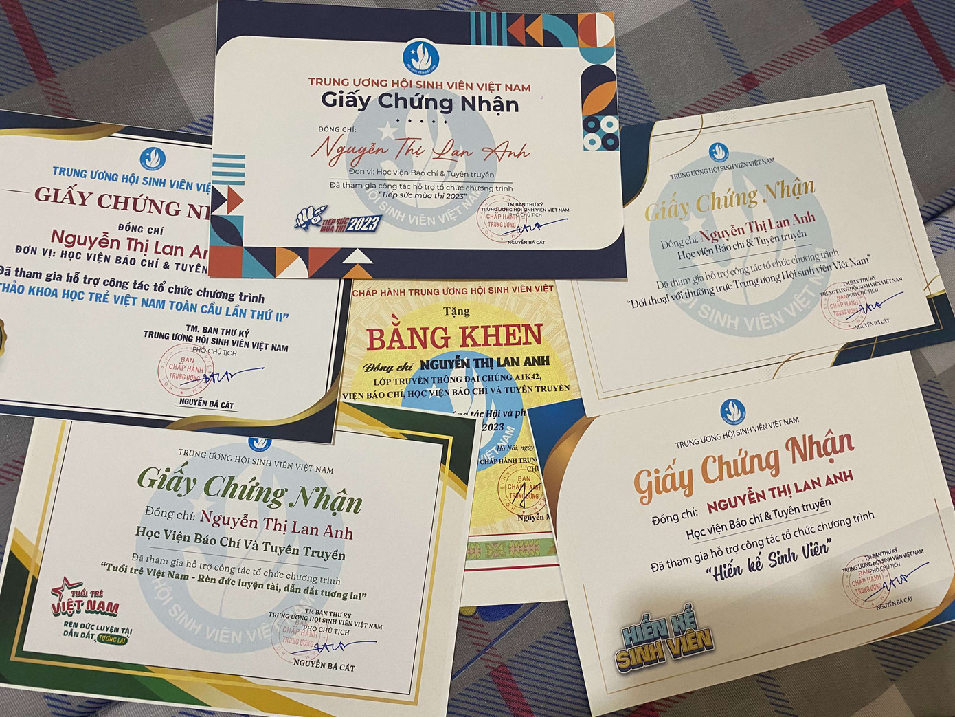 Thành tích trong ngành Truyền thông được lưu dấu nơi những trang giấy chứng nhận quý giá. Thành tích trong ngành Truyền thông được lưu dấu nơi những trang giấy chứng nhận quý giá.