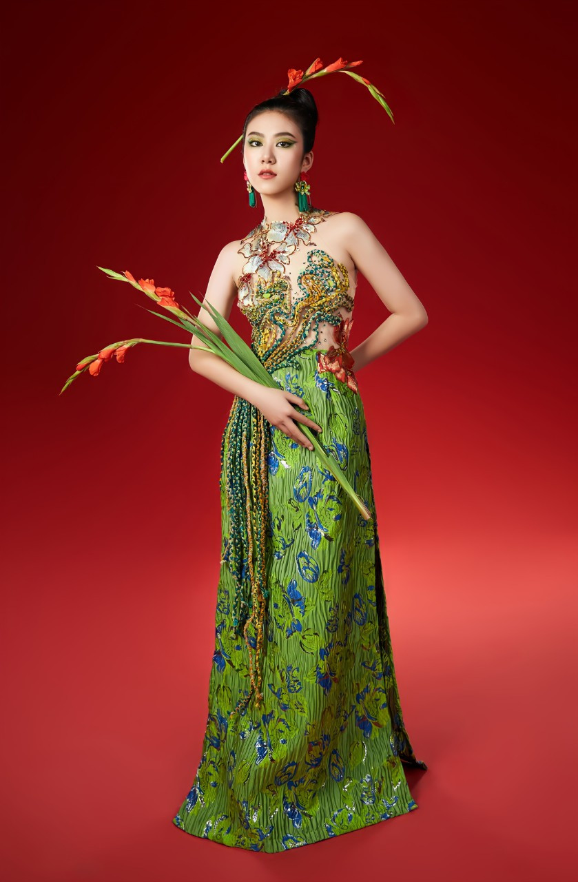 Thiết kế của Quỳnh Giang trong BST "Hương Sắc Thủ Đô".