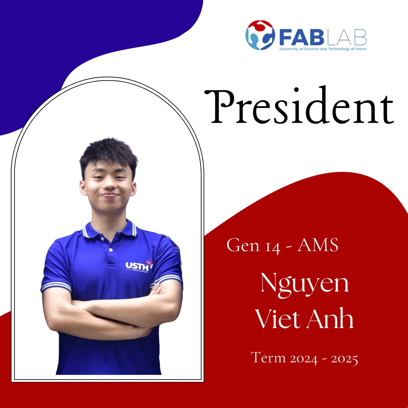 Việt Anh hiện là Chủ nhiệm, phụ trách và điều hành các hoạt động của FabLab USTH.