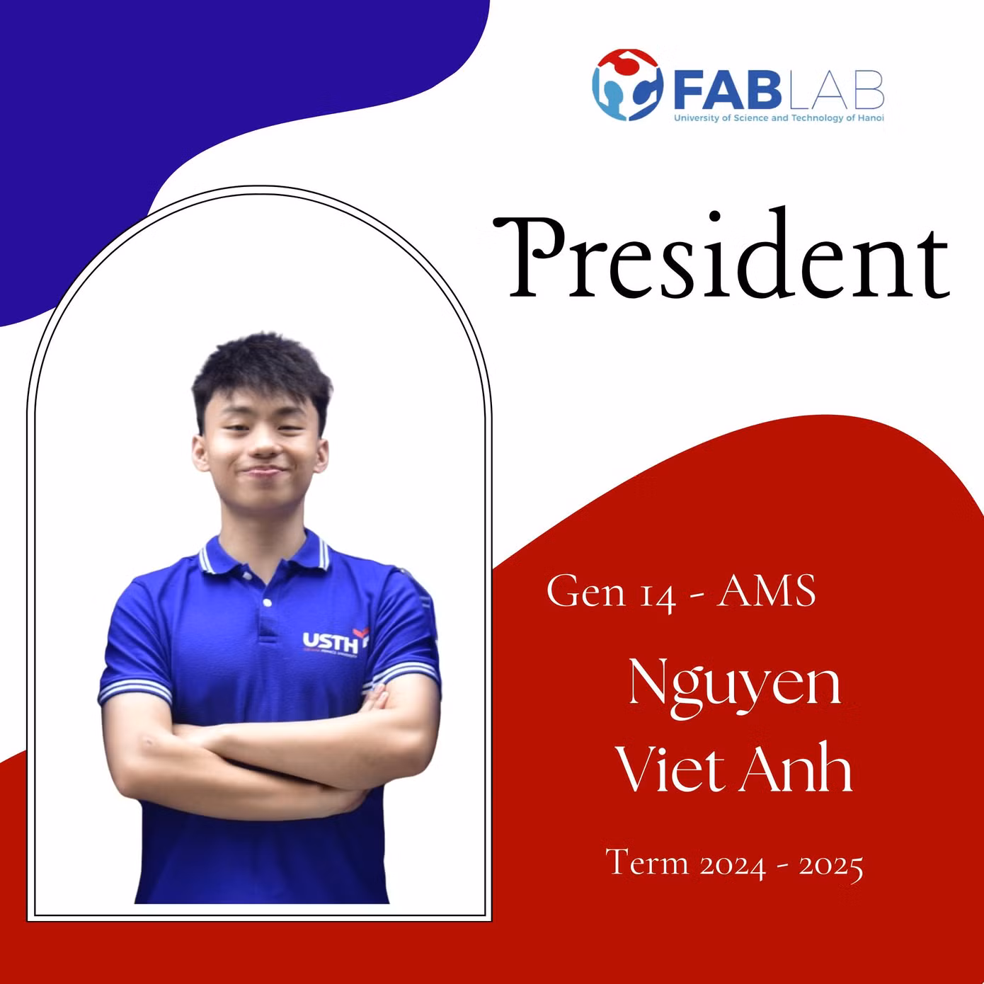 Việt Anh hiện là Chủ nhiệm, phụ trách và điều hành các hoạt động của FabLab USTH.