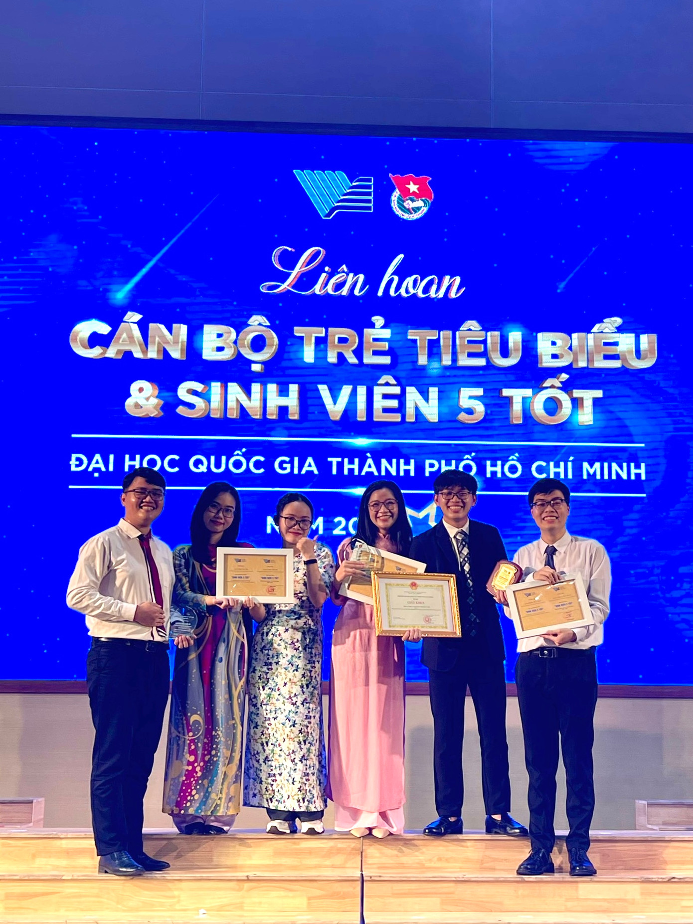 Đạt danh hiệu Sinh viên 5 Tốt cấp Đại học Quốc gia TP.HCM năm 2023.