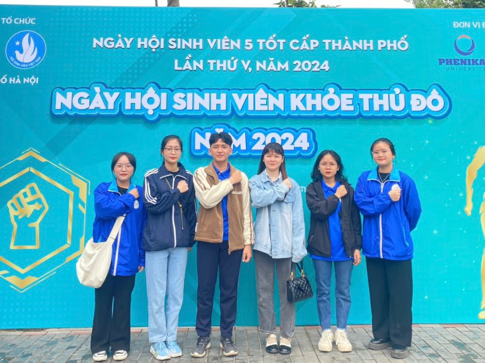 Toan cùng các bạn sinh viên tham gia Ngày hội Sinh viên 5 Tốt cấp Thành phố năm 2024. Toan cùng các bạn sinh viên tham gia Ngày hội Sinh viên 5 Tốt cấp Thành phố năm 2024.