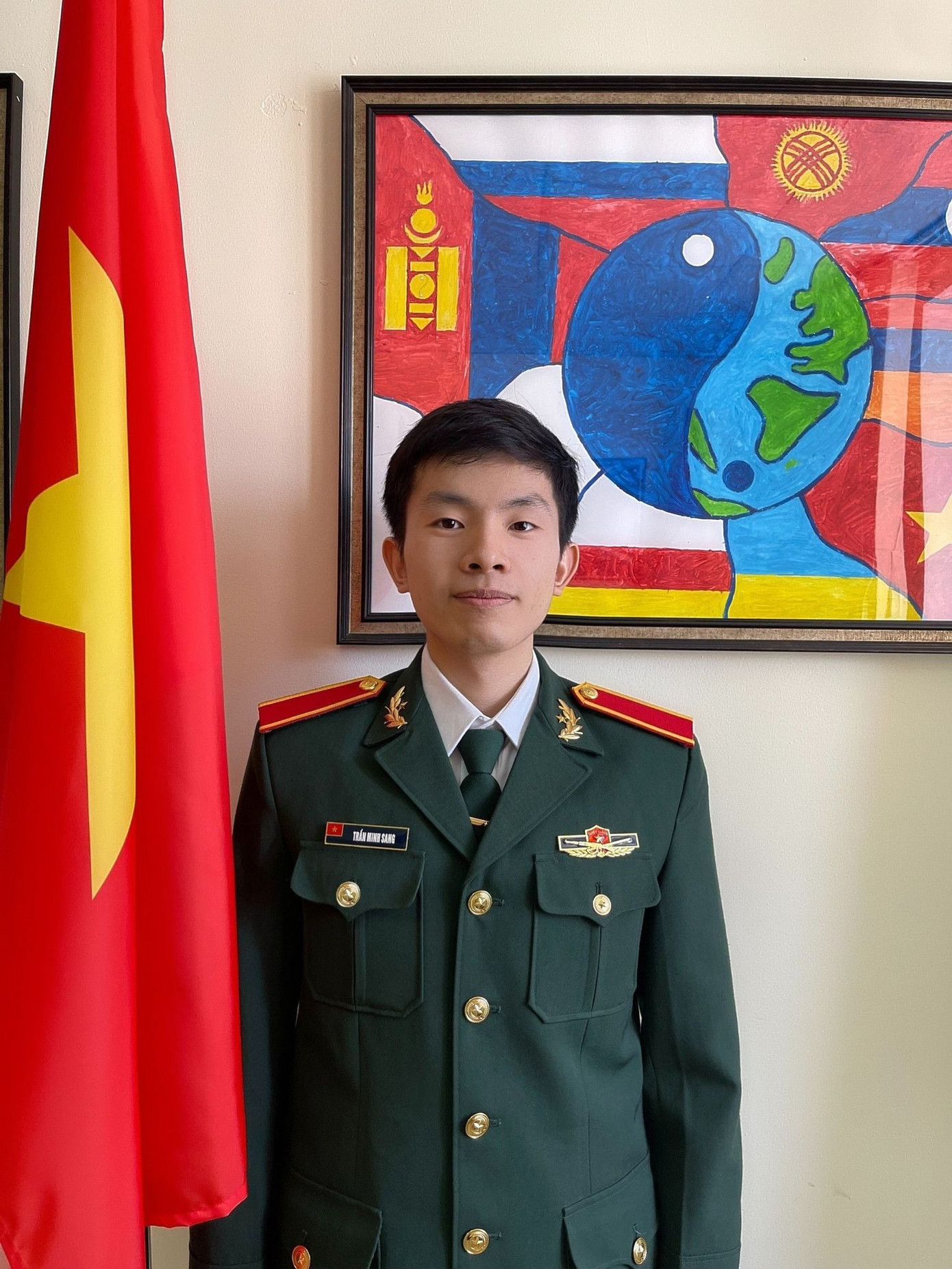 Với hoài bão phụng sự quê hương trong màu áo lính, Minh Sang đã luôn nỗ lực học tập, rèn luyện Với hoài bão phụng sự quê hương trong màu áo lính, Minh Sang đã luôn nỗ lực học tập, rèn luyện