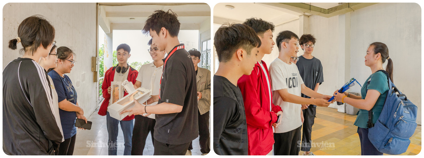 Các nam sinh tạo bất ngờ cho 'phái đẹp' của lớp. Bạn Nguyễn Viết Trung (18 tuổi, sinh viên ngành Kỹ thuật Điện tử - Viễn thông, Đại học Bách khoa Hà Nội) bày tỏ: "Mình và các bạn trong lớp đều là tân sinh viên, ngày 20/10 là dịp đặc biệt để lớp gắn kết hơn, tạo kỷ niệm đẹp trong quãng đời sinh viên của chúng mình.”