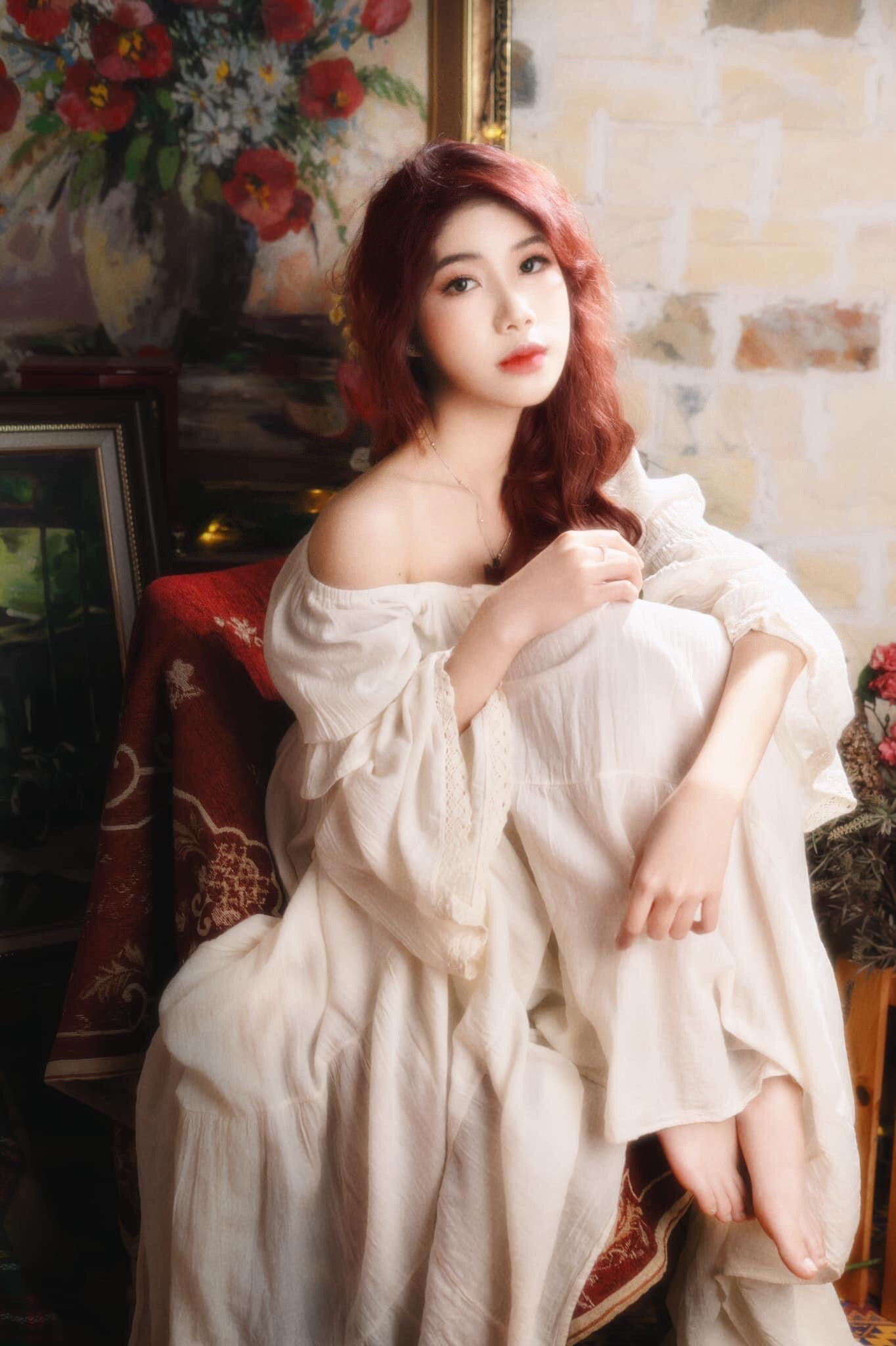 Lan Hương trong vai trò là mẫu ảnh.