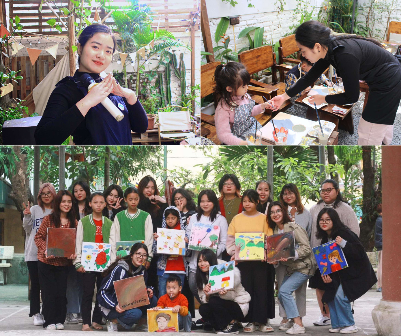 Tổ chức workshop thiện nguyện Dưới hiên nhà.