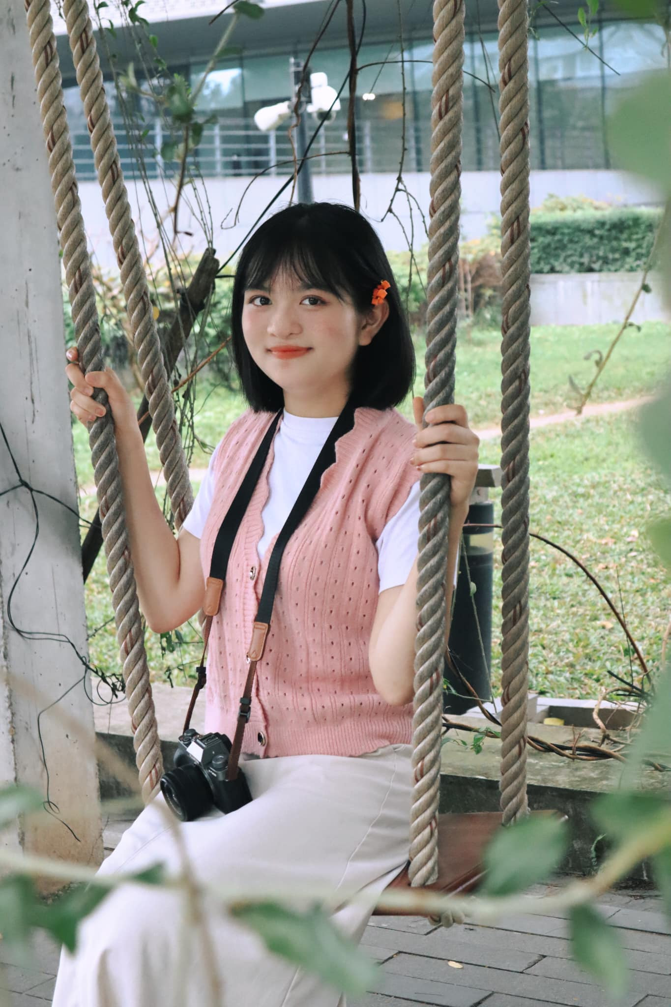 Nguyễn Thị Hồng Diễm, sinh viên năm tư ngành Sư phạm Văn, Trường Đại học Sư phạm Hà Nội.