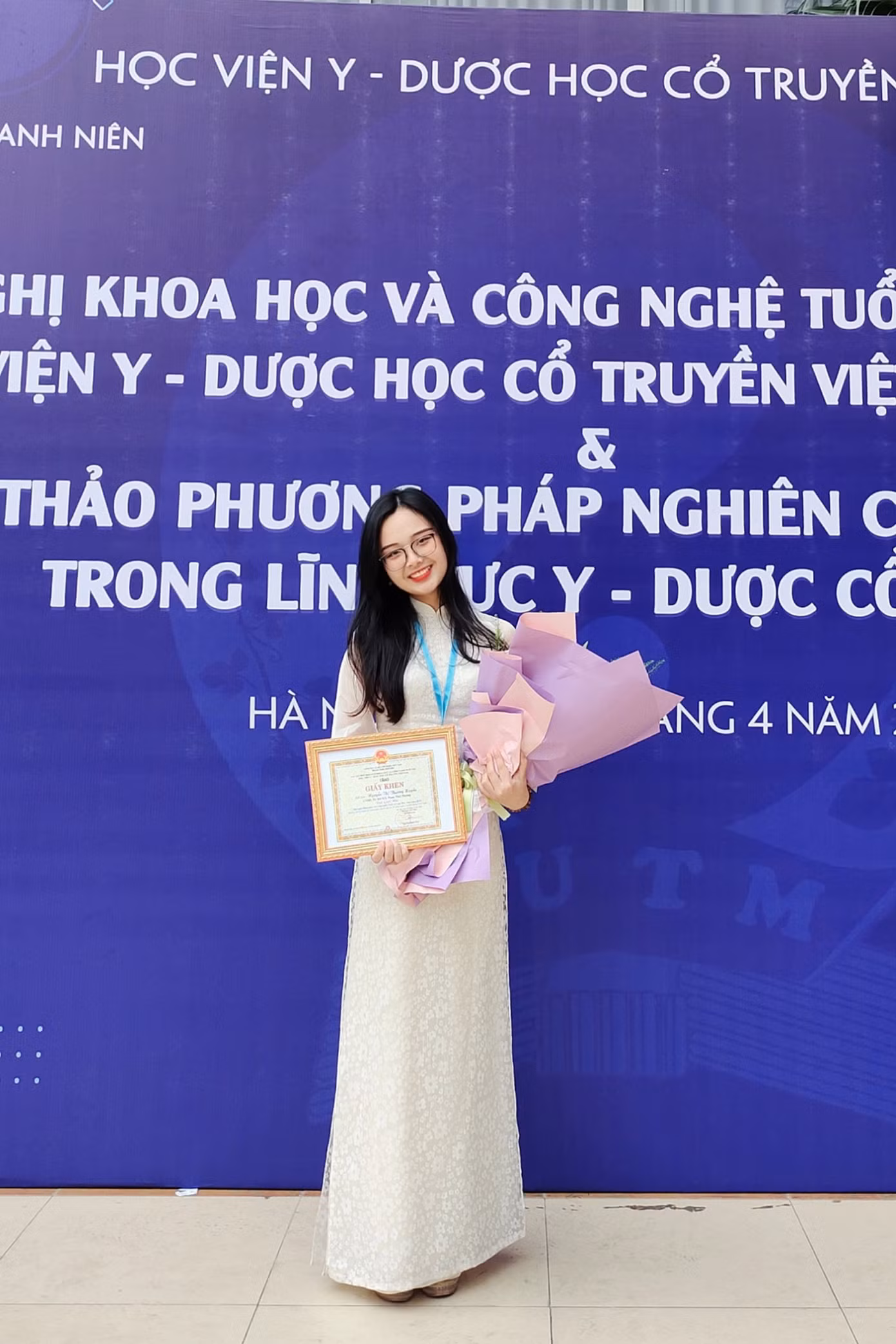 Đạt giải Nhì Hội nghị Khoa học và Công nghệ Tuổi trẻ ngành Y tế Học viện Y- Dược học cổ truyền Việt Nam 2024.