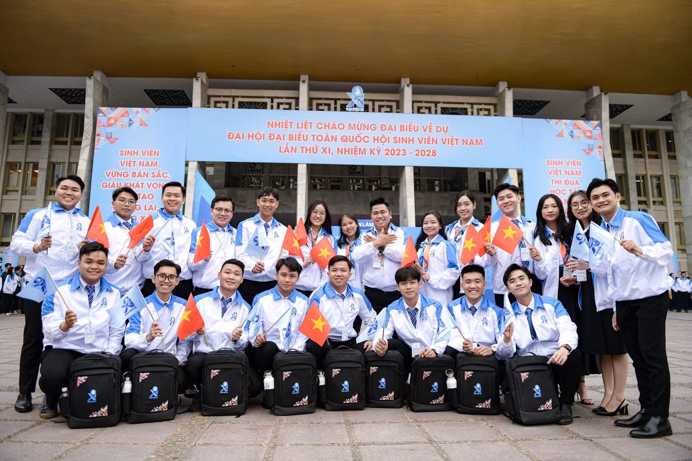 Đại biểu tham dự Đại hội đại biểu toàn quốc Hội Sinh viên Việt Nam, lần thứ XI, nhiệm kỳ 2023 – 2028.