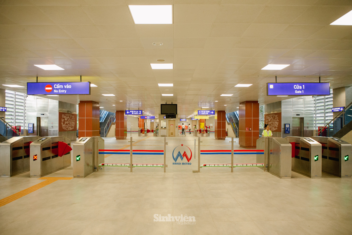 Không gian nhà ga Đại học Quốc Gia.