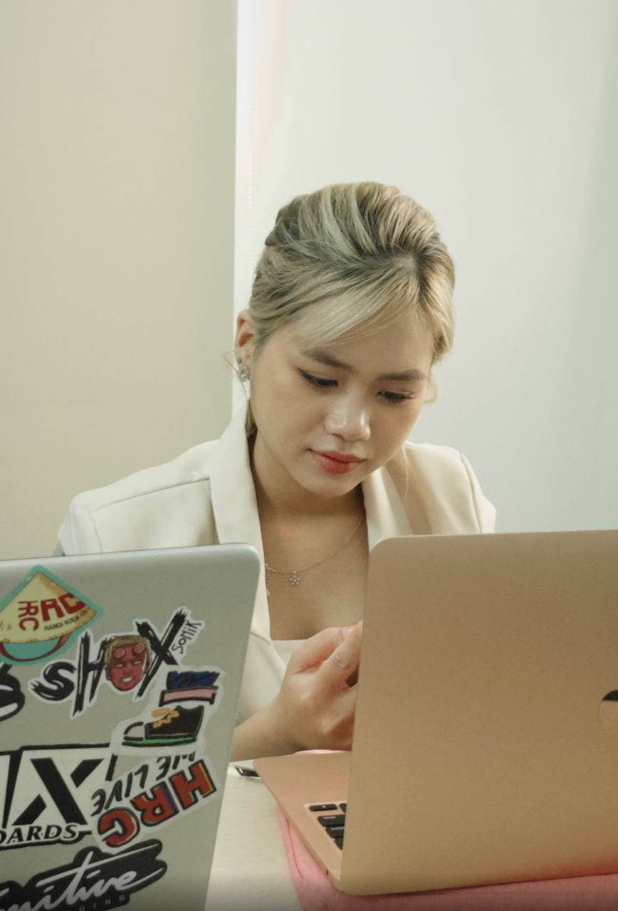 Thiện Mỹ khi làm truyền thông tại một Agency.