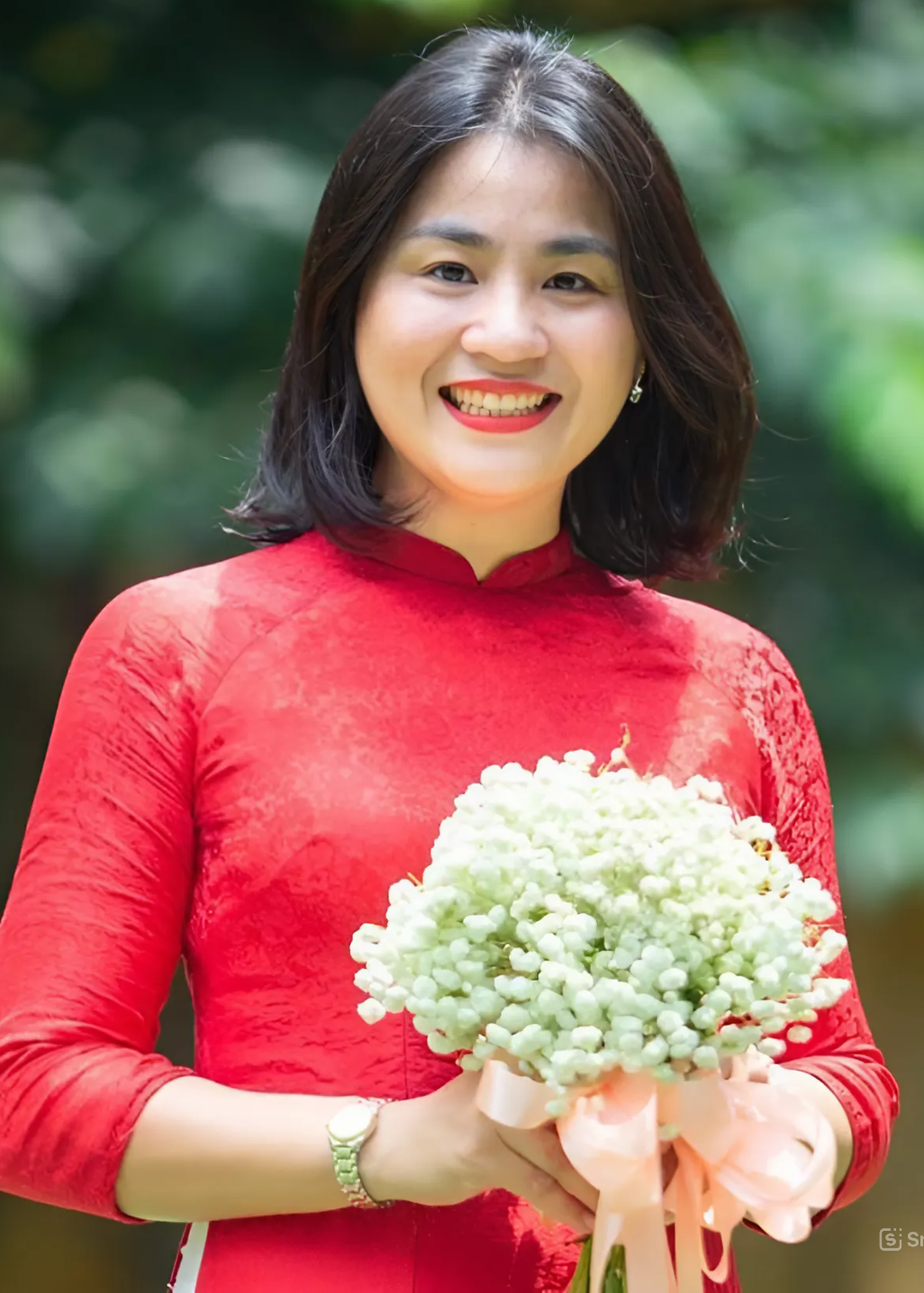 Cô Hoàng Minh Tuệ, giáo viên Trường THCS Giảng Võ.