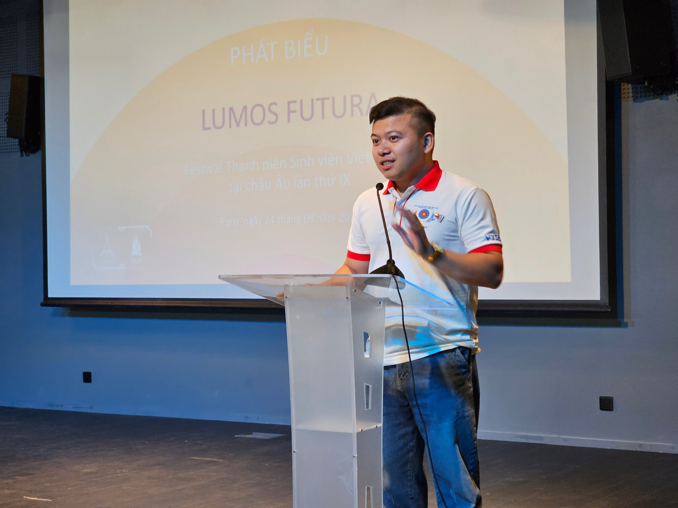 Nguyễn Phan Bảo Thuỵ - Phó Chủ tịch Liên hiệp Hội Thanh niên Sinh viên Việt Nam tại châu Âu, Chủ tịch Hội Thanh niên Sinh viên Việt Nam tại Pháp (UEVF). Nguyễn Phan Bảo Thuỵ - Phó Chủ tịch Liên hiệp Hội Thanh niên Sinh viên Việt Nam tại châu Âu, Chủ tịch Hội Thanh niên Sinh viên Việt Nam tại Pháp (UEVF).