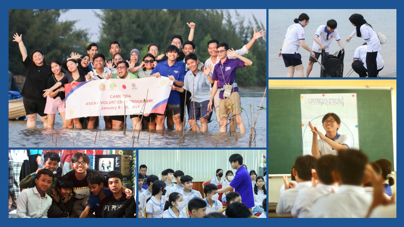 Đại diện từ Việt Nam tham gia “Dự án tình nguyện ASEAN 2023-2024” tại Campuchia.