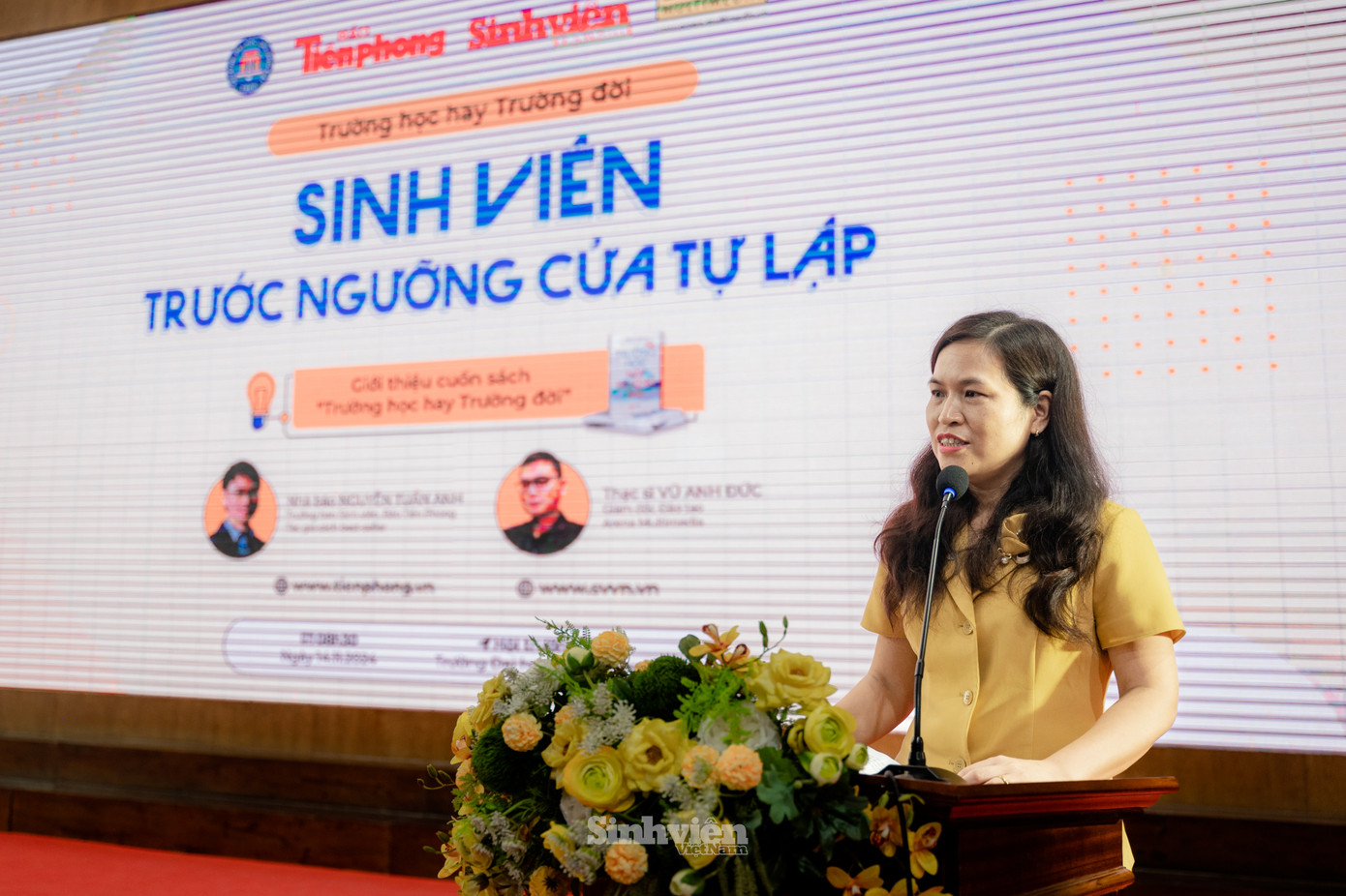 TS Nguyễn Thu Quỳnh chia sẻ: "Tân sinh viên cần trang bị những kỹ năng để sẵn sàng tự lập, có tự lập mới tự làm chủ cuộc sống của chính mình."