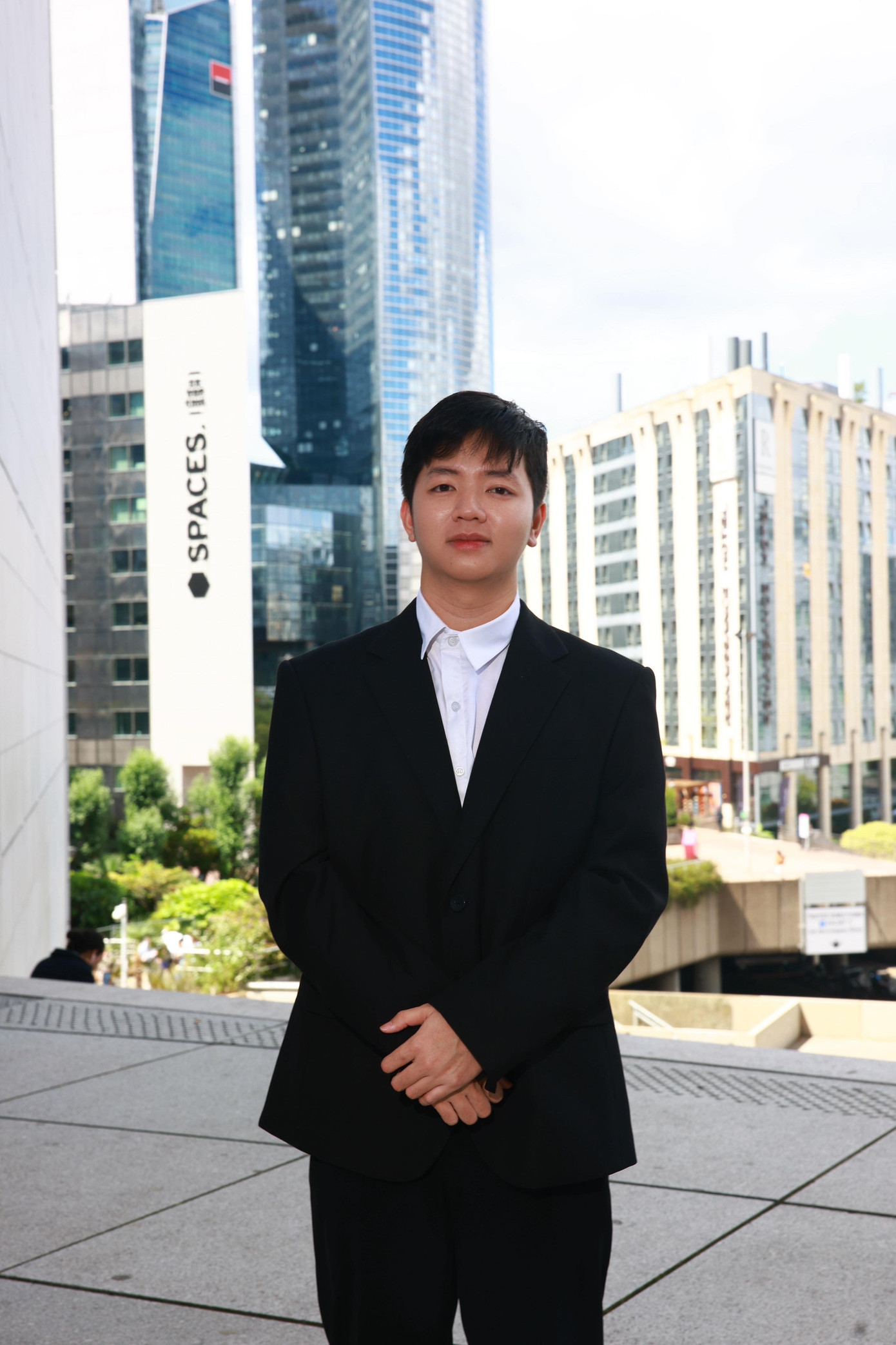 Bùi Tiến Quốc tại nơi phỏng vấn tuyển TNV.