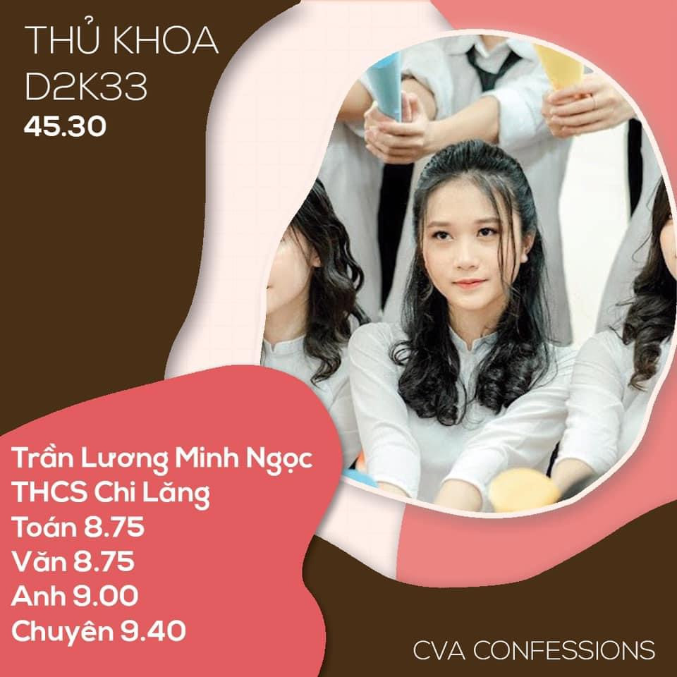 Minh Ngọc trở thành thủ khoa đầu vào lớp tiếng Trung của ngôi trường cô hằng mơ ước - THPT chuyên Chu Văn An Lạng Sơn.