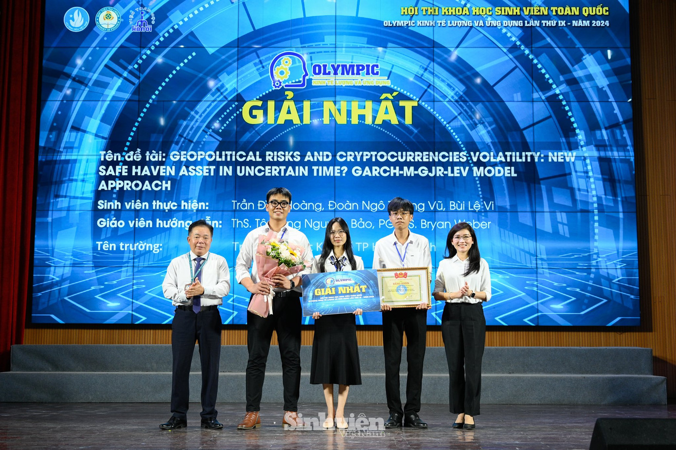 Trường Đại học Kinh tế TP. HCM (Đề tài Geopolitical risks and cryptocurrencies volatility: New safe haven asset in uncertain time? Garch-M-GJR-LEV model approach). Trường Đại học Kinh tế TP. HCM (Đề tài Geopolitical risks and cryptocurrencies volatility: New safe haven asset in uncertain time? Garch-M-GJR-LEV model approach).