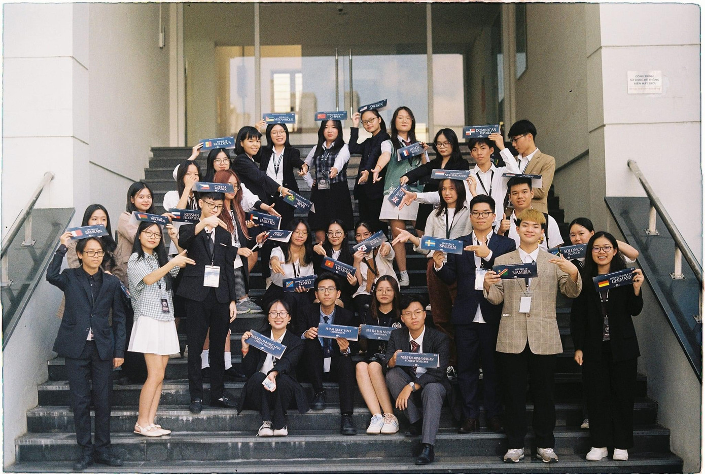 Ảnh lần đầu tham gia Hội nghị mô phỏng Liên Hợp Quốc.