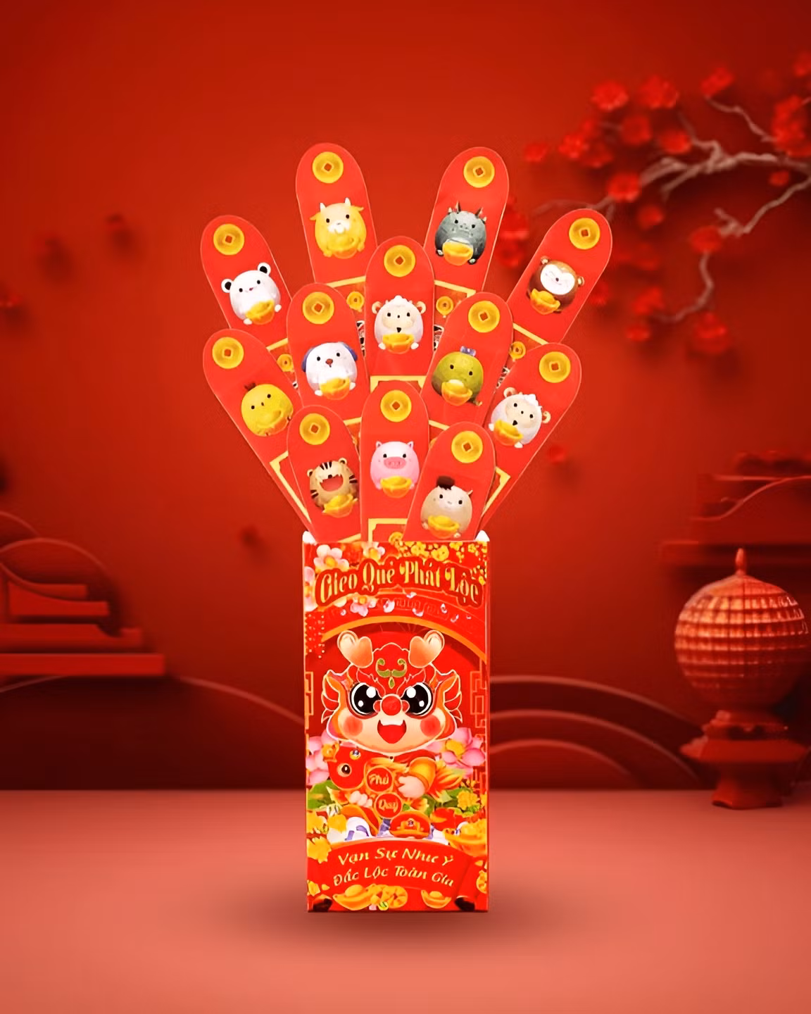 Lì xì dạng “bốc thăm” được giới trẻ yêu thích trong những năm gần đây.