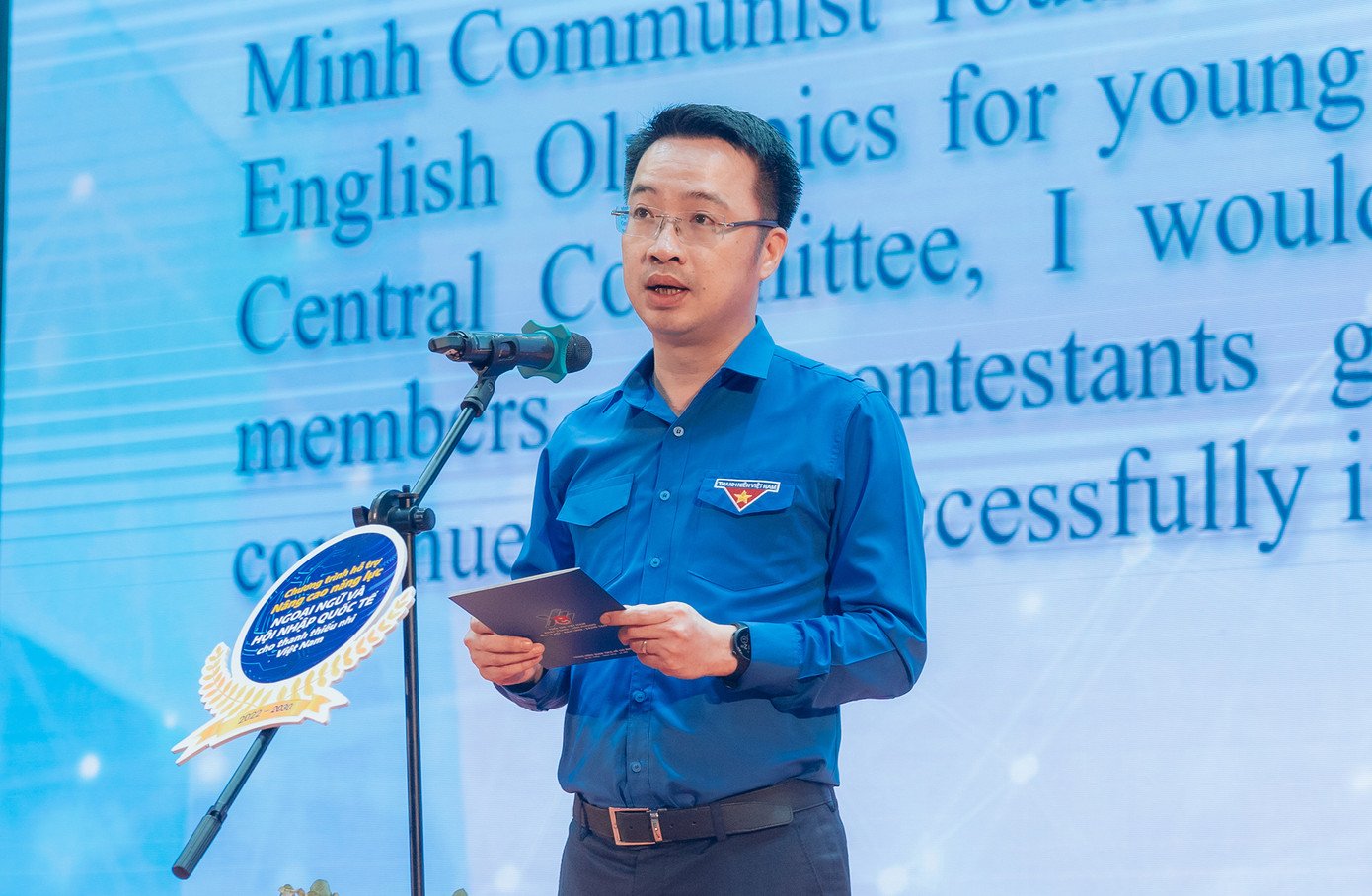 Anh Nguyễn Tường Lâm phát biểu khai mạc cuộc thi. Ảnh: BTC