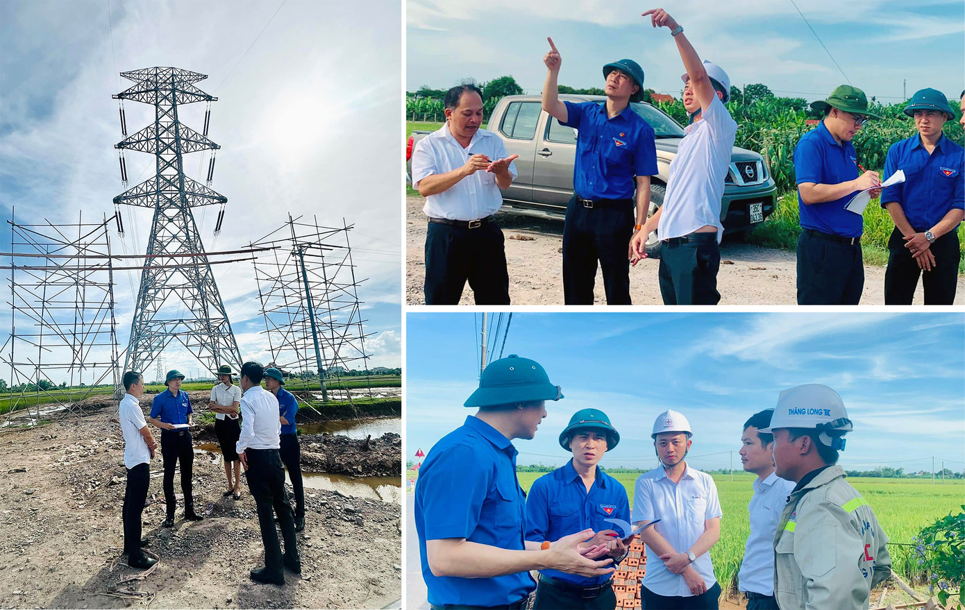 Đoàn công tác tỉnh Ninh Bình khảo sát thực địa. Ảnh: TĐNB