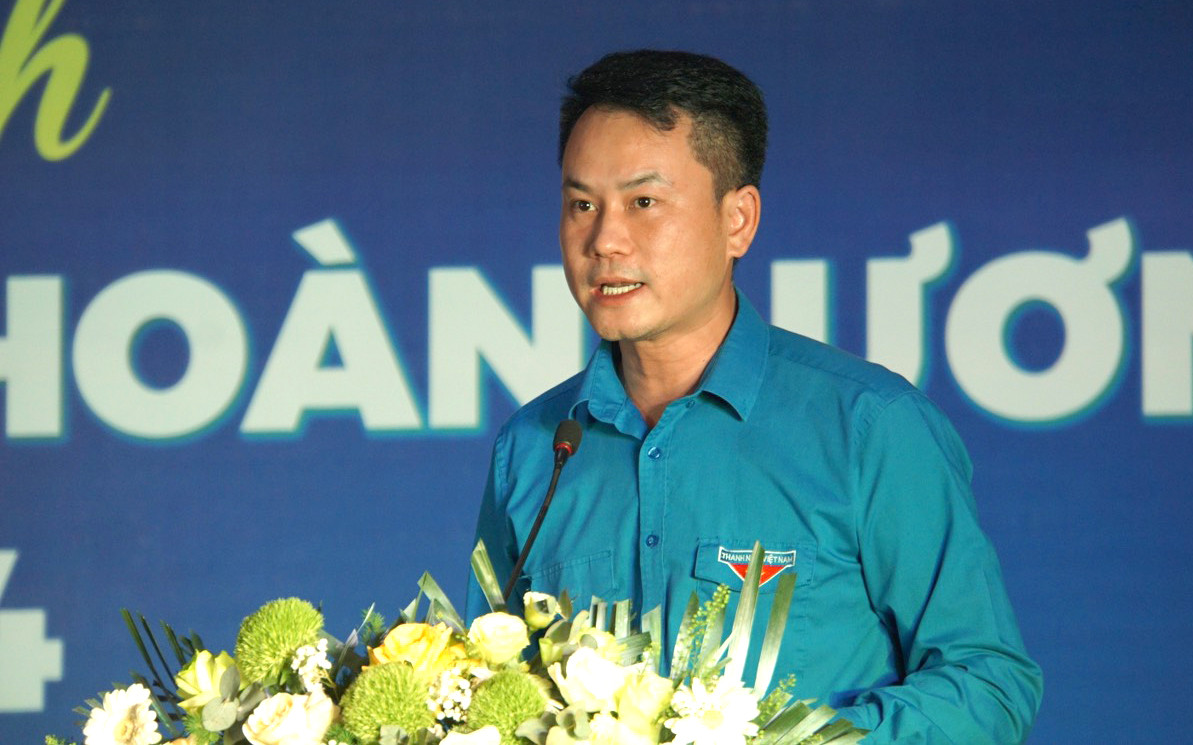 Anh Nguyễn Kim Quy phát biểu tại chương trình. Anh Nguyễn Kim Quy phát biểu tại chương trình.