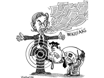 Julian Assange và WikiLeaks Tranh: Fan Jianping (Trung Quốc). Julian Assange và WikiLeaks Tranh: Fan Jianping (Trung Quốc)