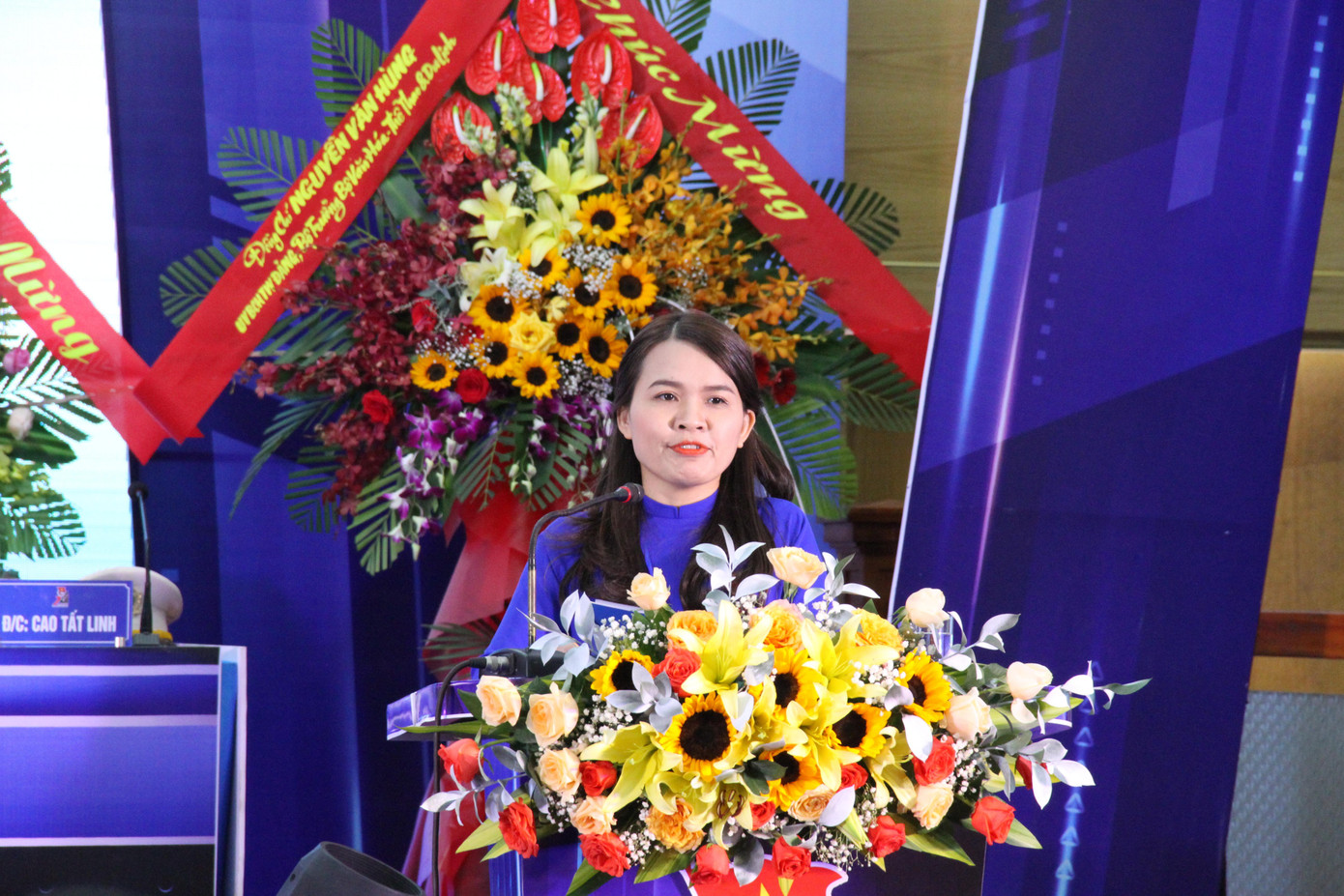 Bí thư Tỉnh Đoàn Quảng Trị Trần Thị Thu kêu gọi tuổi trẻ Quảng Trị nỗ lực, sáng tạo hoàn thành các nhiệm vụ Đại hội đặt ra.