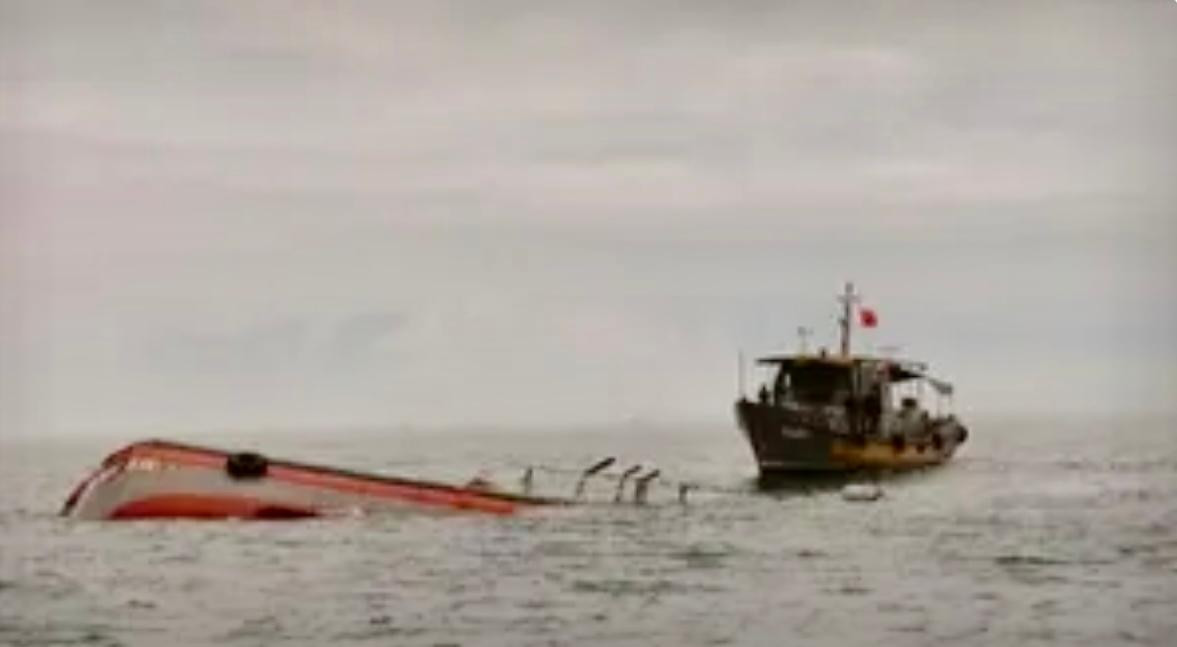 Khu vực xảy ra va chạm giữa các tàu cá. Ảnh: BPCC.