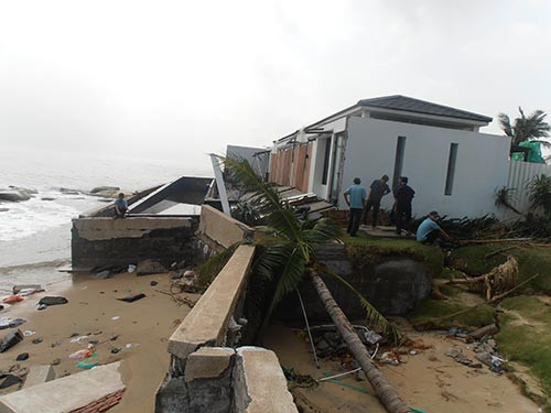 Hạ tầng của Sunrise Resort (TP Hội An) bị thiệt hại nặng sau bão số 11