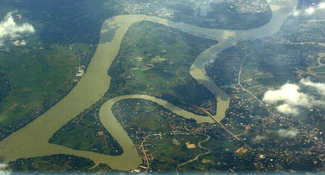 Cù lao xã Thạnh Hội nhìn từ trên cao. Cù lao xã Thạnh Hội nhìn từ trên cao.