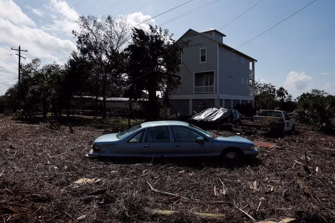 Cảnh tượng tan hoang sau bão ở Florida. (Ảnh: Reuters)